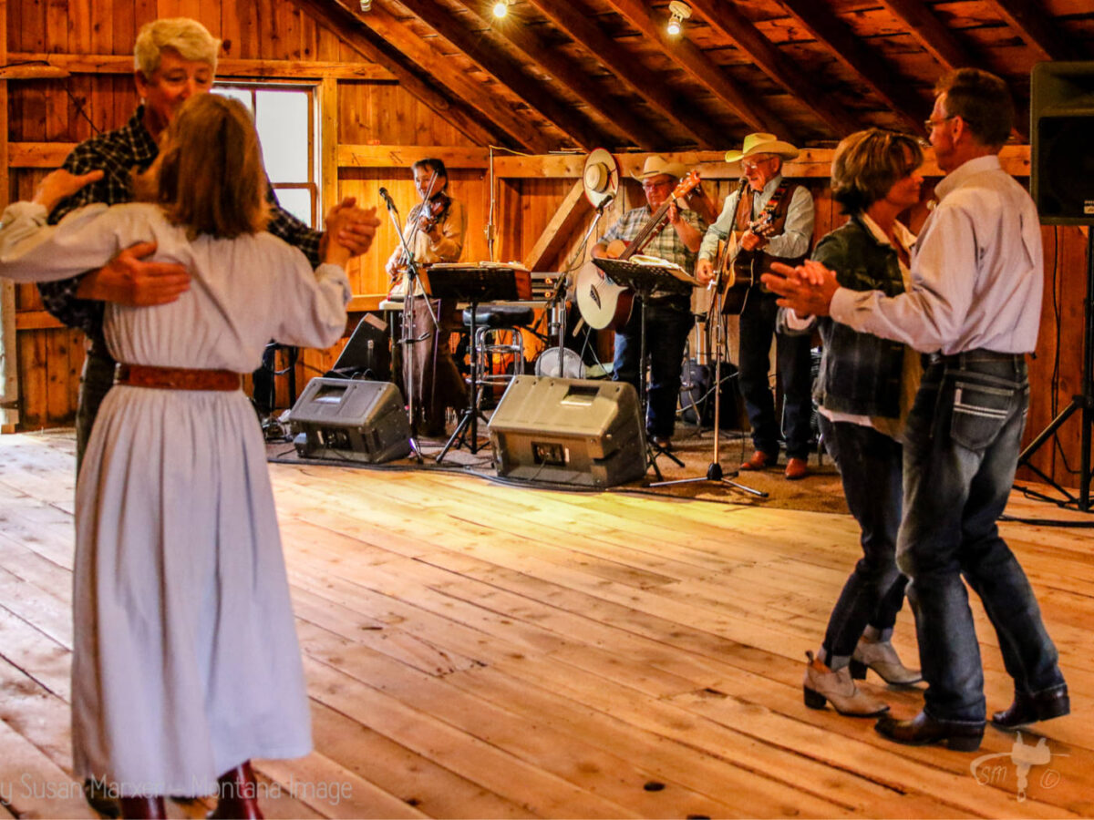 Nothing like an old-fashioned barn dance at the neighbor's historic barn, where they even provide the music.